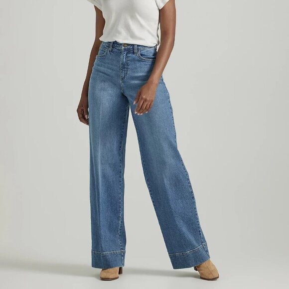 Lee Legendary Wide Leg Trouser Jean 18 - Picture 1 of 15